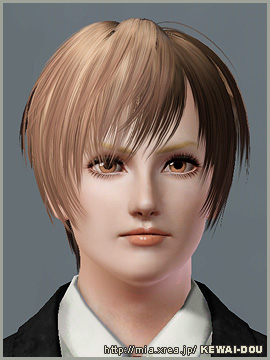 Fringed hairstyle   Etude by Kewai Dou for Sims 3
