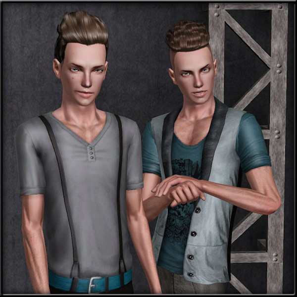 Ridge hairstyle for boys   Dry & Sleek retextured by ShojoAngel at Mod The Sims for Sims 3