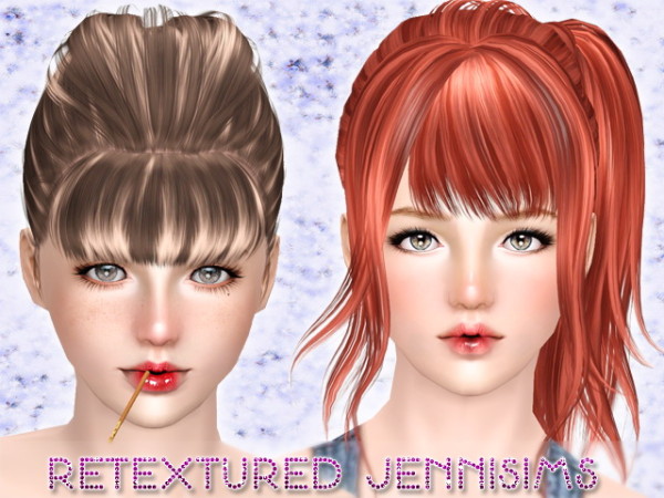 SkySims 178 & Nightcrawler13 hairstyle retextured by Jenni Sims for Sims 3