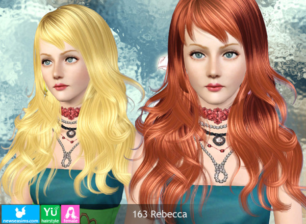Chopped hairstyle 163 Rebecca by NewSea for Sims 3