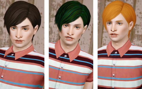 Straight hairstyle   Cazy’s Restless retextured by Beaverhausen for Sims 3