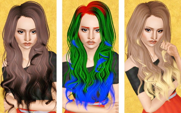 Goddess hairstyle  Coolsims 86 retextured by Beaverhausen for Sims 3