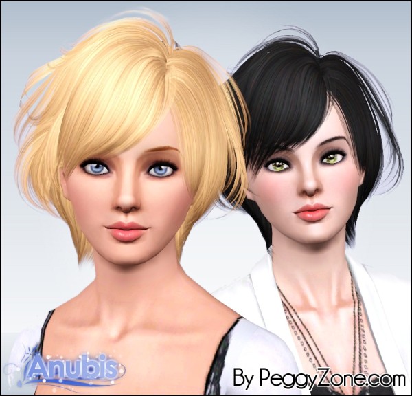 All About the Bangs hairstyle Peggy`s 539 retextured by Anubis  for Sims 3