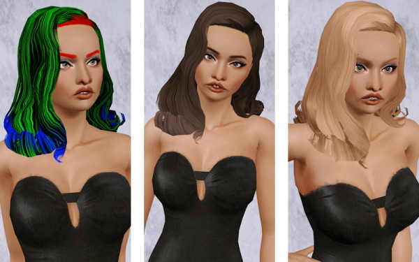 Elegant Style hair   from the store retextured by Beaverhausen for Sims 3
