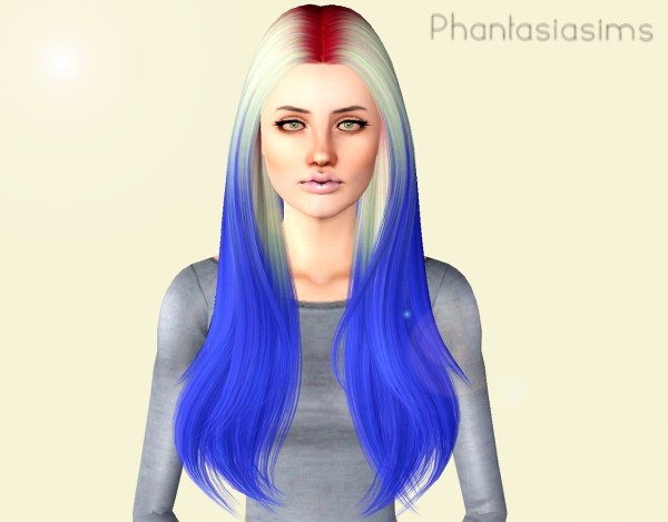 Voluminous straight hairstyle   Nightcrawler 02 retextured by Phantasia for Sims 3