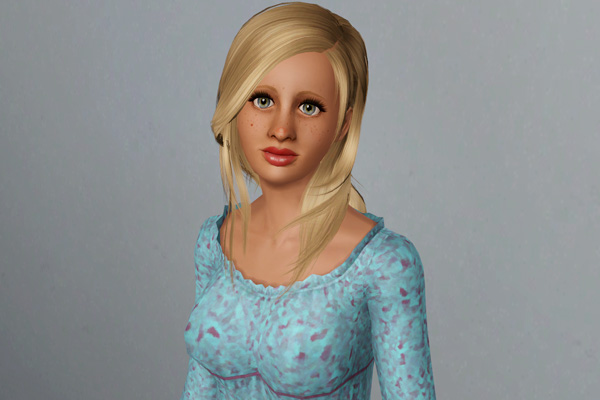 Modern fringed hairstyle   Peggy 828 retextured by Beaverhausen for Sims 3