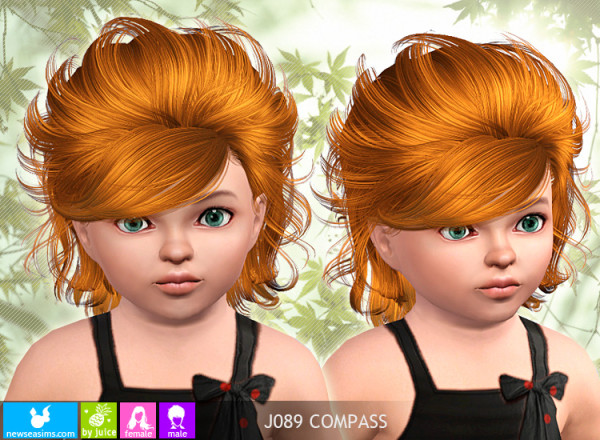 J089 Compass   Teased hairstyle by NewSea for Sims 3