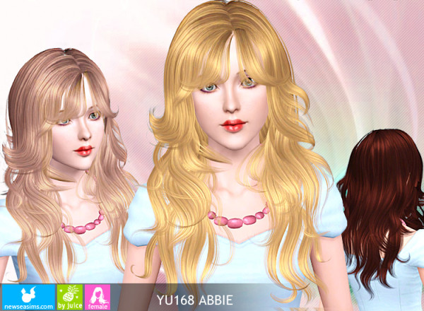 Layered waves hairstyle   YU168 Abbie by New Sea for Sims 3