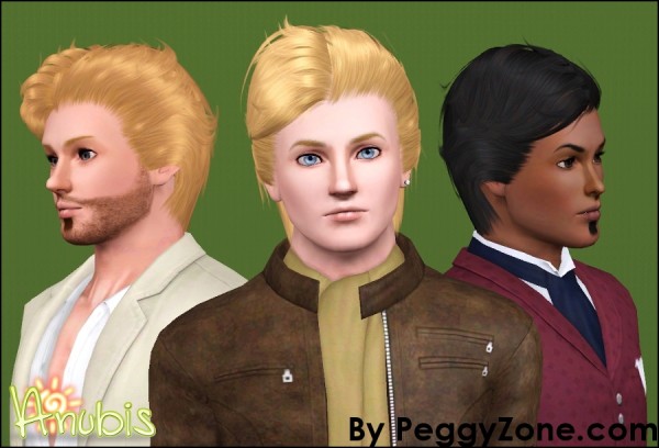 Nice hairstyle Peggy`s hairstyle retextured by Anubis for Sims 3