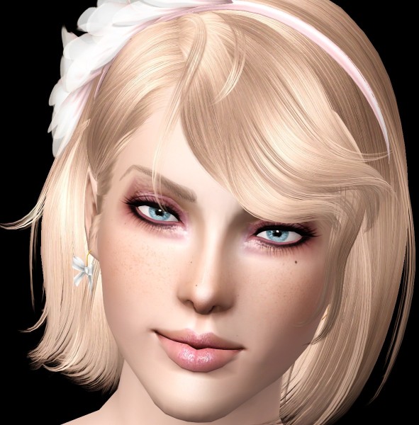 Headband hairstyle NewSea`s Sweet Scar retextured by Bring Me Victory for Sims 3