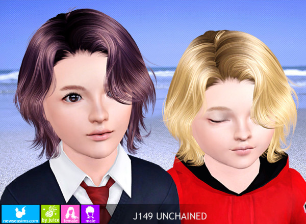 Childish hairstyle J149 Unchained by NewSea for Sims 3