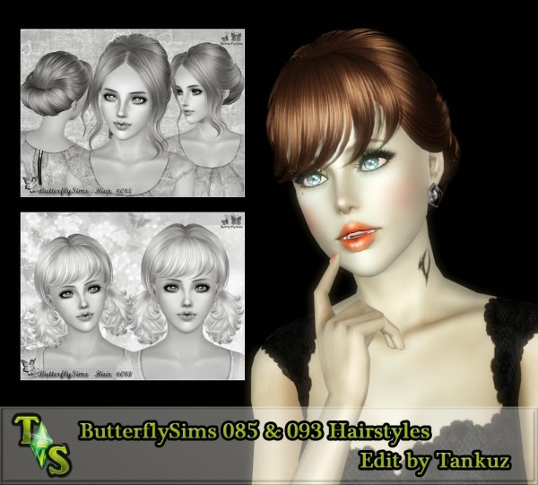 ButterflySims 085 and 093 retextured by Tankuz for Sims 3