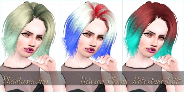 5 new hairstyle retextured by Phantasia for Sims 3