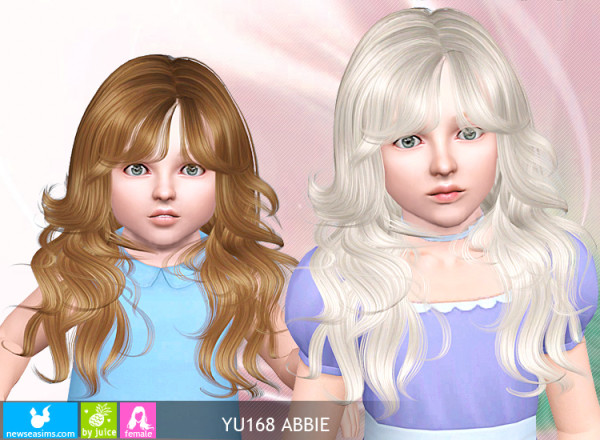 Layered waves hairstyle   YU168 Abbie by New Sea for Sims 3