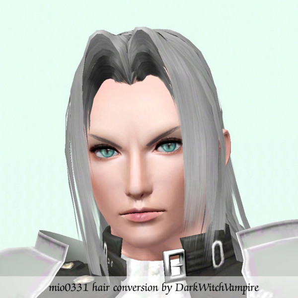 Elvenh hairstyle for boys   Sephiroth hair by  DarkWitchVampire at Mod The Sims for Sims 3