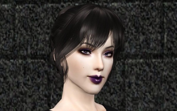 Twisted ponytail hairstyle NewSea`s Endless Songby retextured by Bring Me Victory for Sims 3
