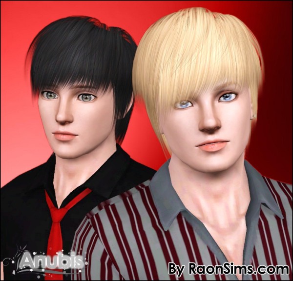 Summer look hairstyle Raon 01 retextured by Anubis for Sims 3
