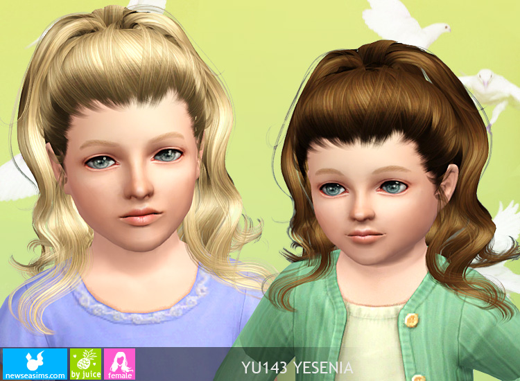 High ponytail YU143 Yesenia by NewSea - Sims 3 Hairs