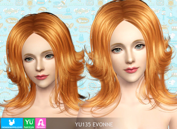 Layers everywhere hairstyle YU135 Evonne by NewSea for Sims 3