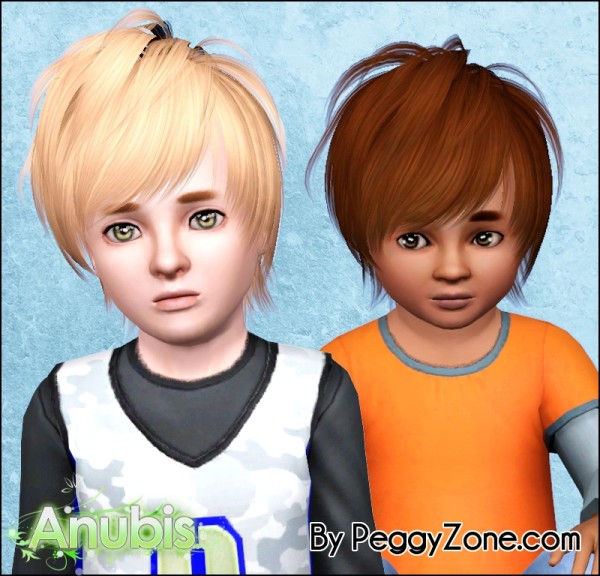 Messy hairstyle Peggy`s 661 retextured by Anubis for Sims 3