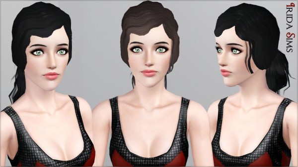 Ombre and straight up the middle hairstyle 21 by Irida for Sims 3
