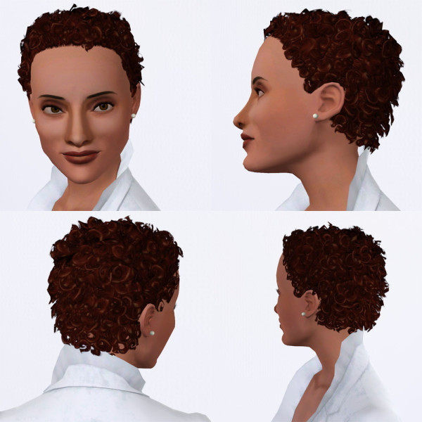 Short and curly hairstyle by  HystericalParoxysm at Mod The Sims for Sims 3