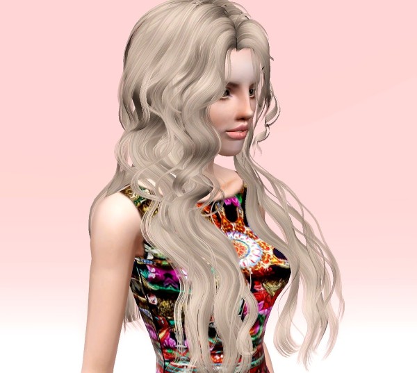 Romantic look hairstyle   Newsea’s Julian retextured by Phantasia for Sims 3