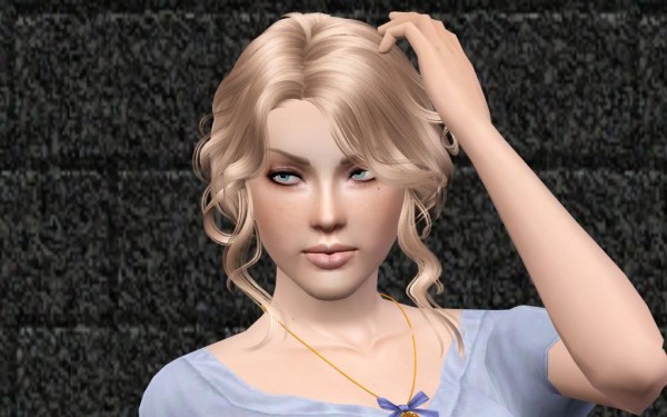 Latino bun hairstyle NewSea`s SweetSlumber retextured by Bring Me Victory for Sims 3
