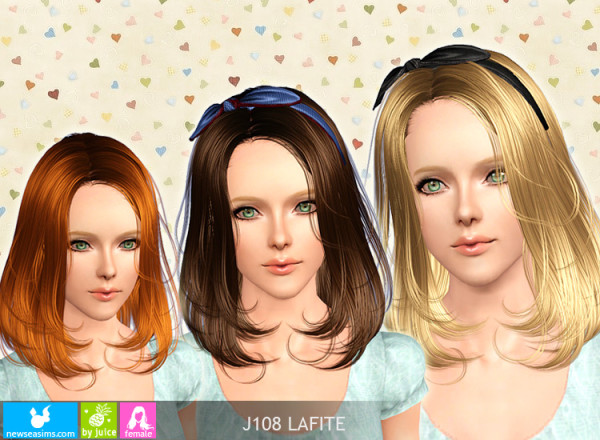 Swinging layers hairstyle J108 Lafite by NewSea for Sims 3