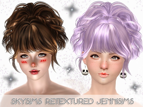 SkySims hair 171 retextured by Jennisims for Sims 3