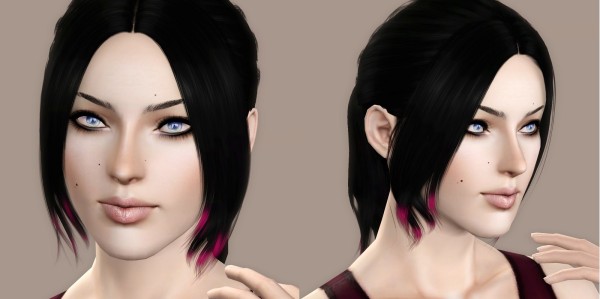 Pigtail with middle parth bangs Cazys Helena retextured by Bring Me Victory for Sims 3