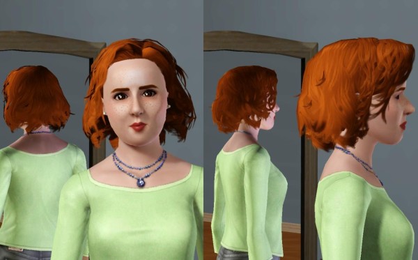 Curly bob retextured by melodie9 at Mod The Sims for Sims 3