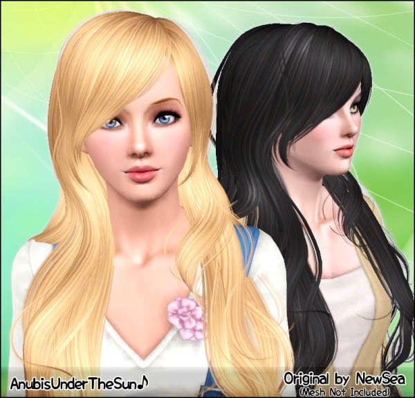 Super cool hairstyle NewSea`s Sail Away retextured by Anubis for Sims 3