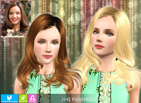 Wavy peaks hairstyle J142 Passenger by NewSea for Sims 3