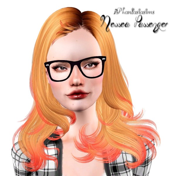 Fashionable hairstyle   Newsea Passenger Retextured by Phantasia for Sims 3