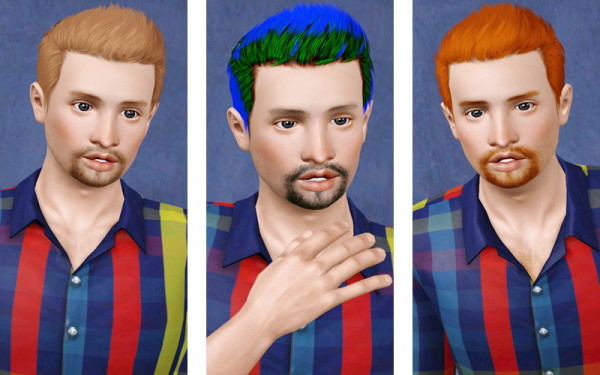 The Simple hairstyle for boys   Lapiz Lazuli’s Cupcake retextured by Beaverhausen for Sims 3