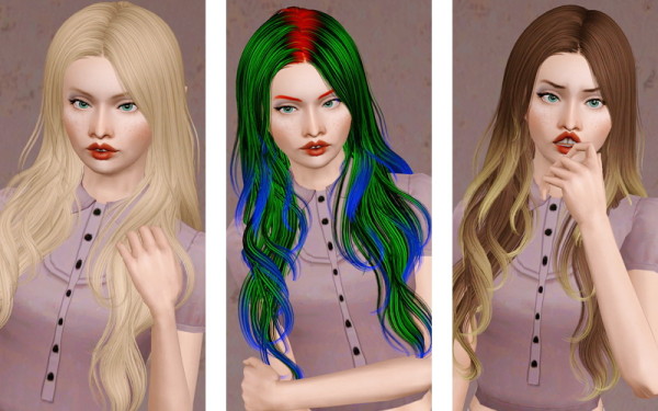 Take Me Lighter hairstyle   Newsea’s Sand Glass retextured by Beaverhausen for Sims 3