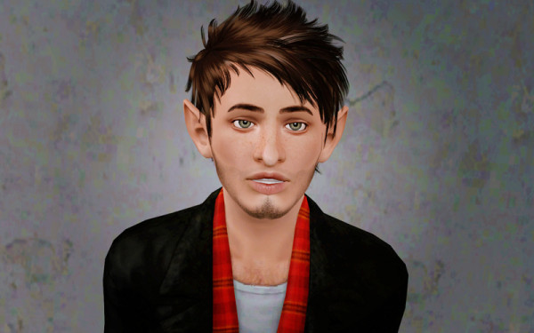 Copped hairstyle   Newsea’s Good Kid retextured by Bevearhausen for Sims 3