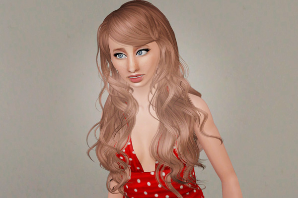 Long Layers and Color Framing hairstyle   Newsea’s Sparklers retextured by Beaverhausen for Sims 3
