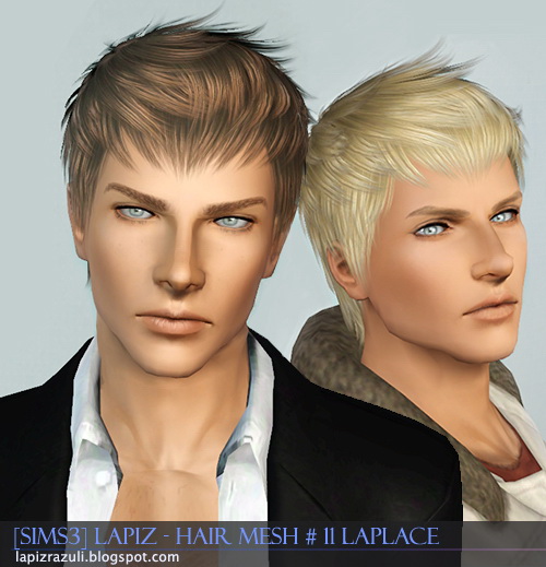 Adam hairstyle 11   Laplace by Lapiz`s Scrapyard for Sims 3