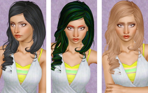 Sweet Dimension hairstyle   Newsea’s More retextured by Beaverhausen  for Sims 3