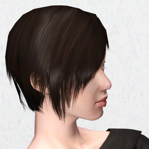 Asymmetrical hairstyle by  HystericalParoxysm at Mod the Sims for Sims 3