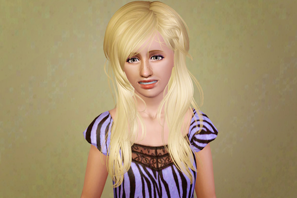 Modern haircut   Newsea’s Kiss Jasmine retextured by Beaverhausen for Sims 3