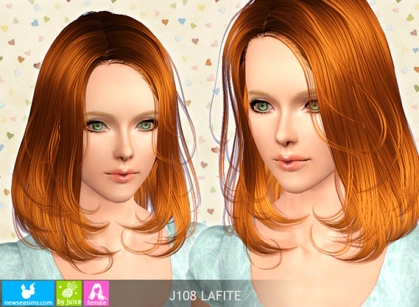Swinging layers hairstyle J108 Lafite by NewSea for Sims 3