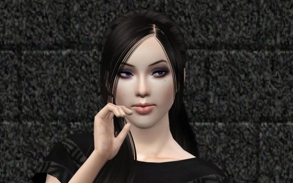 Middle parth bangs hairstyle Skysims 041 retextured by Bring Me Victory for Sims 3