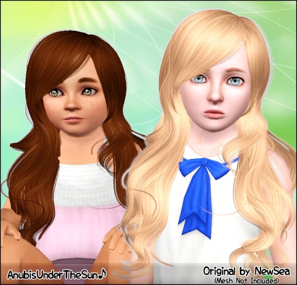 Super cool hairstyle NewSea`s Sail Away retextured by Anubis for Sims 3