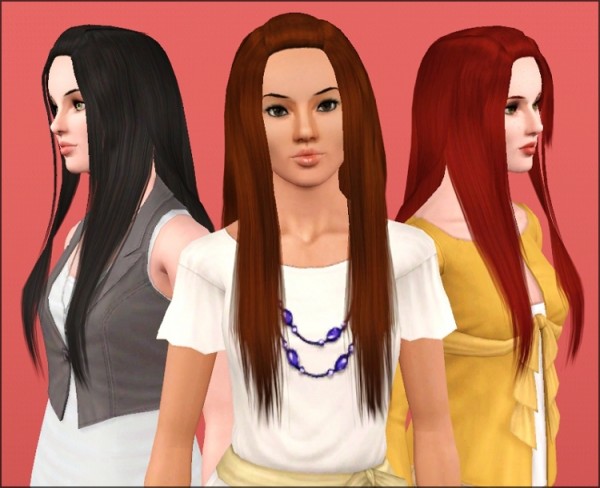 Straight and glossy hairstyle by Anubis360 at Mod The Sims for Sims 3