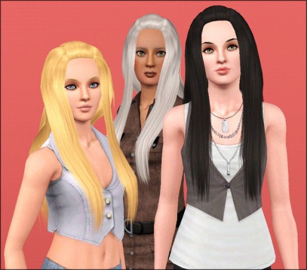 Straight and glossy hairstyle by Anubis360 at Mod The Sims for Sims 3