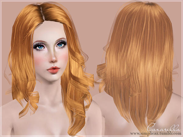 Rich curls hairstyle by Cazarella for Sims 3