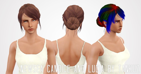 Cazy, Candice, Newsea, Nightcrawler hairstyles retextured by Janita for Sims 3